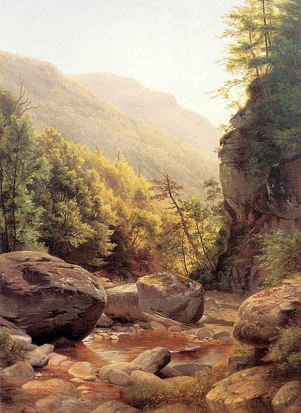 Peale, Harriet Cany View in the Kaaterskill Cove oil painting image